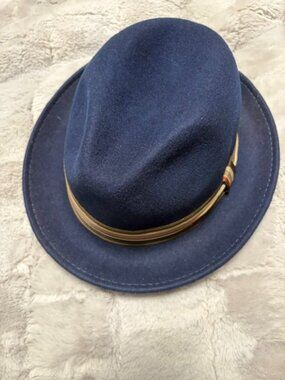 Size L Colors One Cream Straw Brim One Brown Straw Brim & One Navy Blue Wool